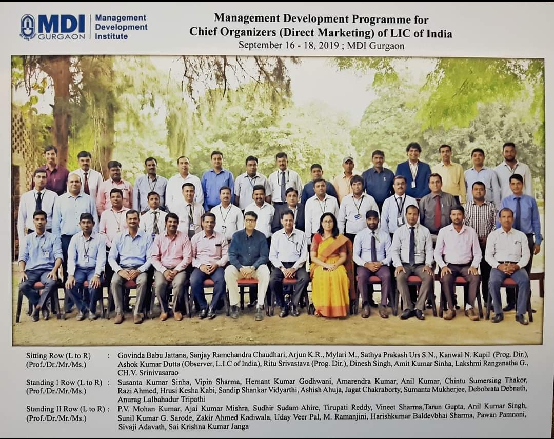 MDP For Chief Organisers at MDI Gurgaon